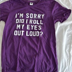 Purple t shirt